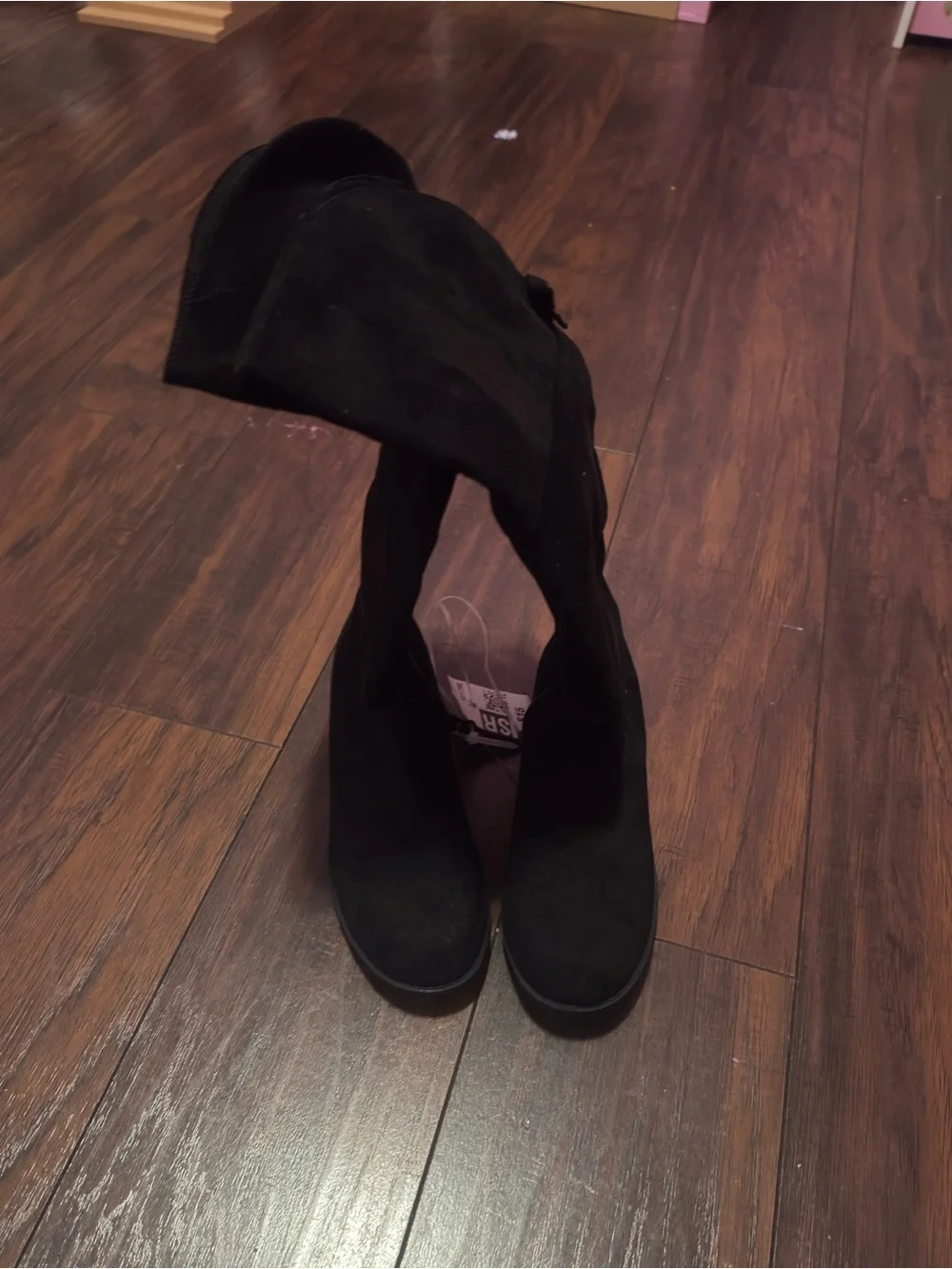 Target Black Over-the-Knee Women's Boots with Side Zipper